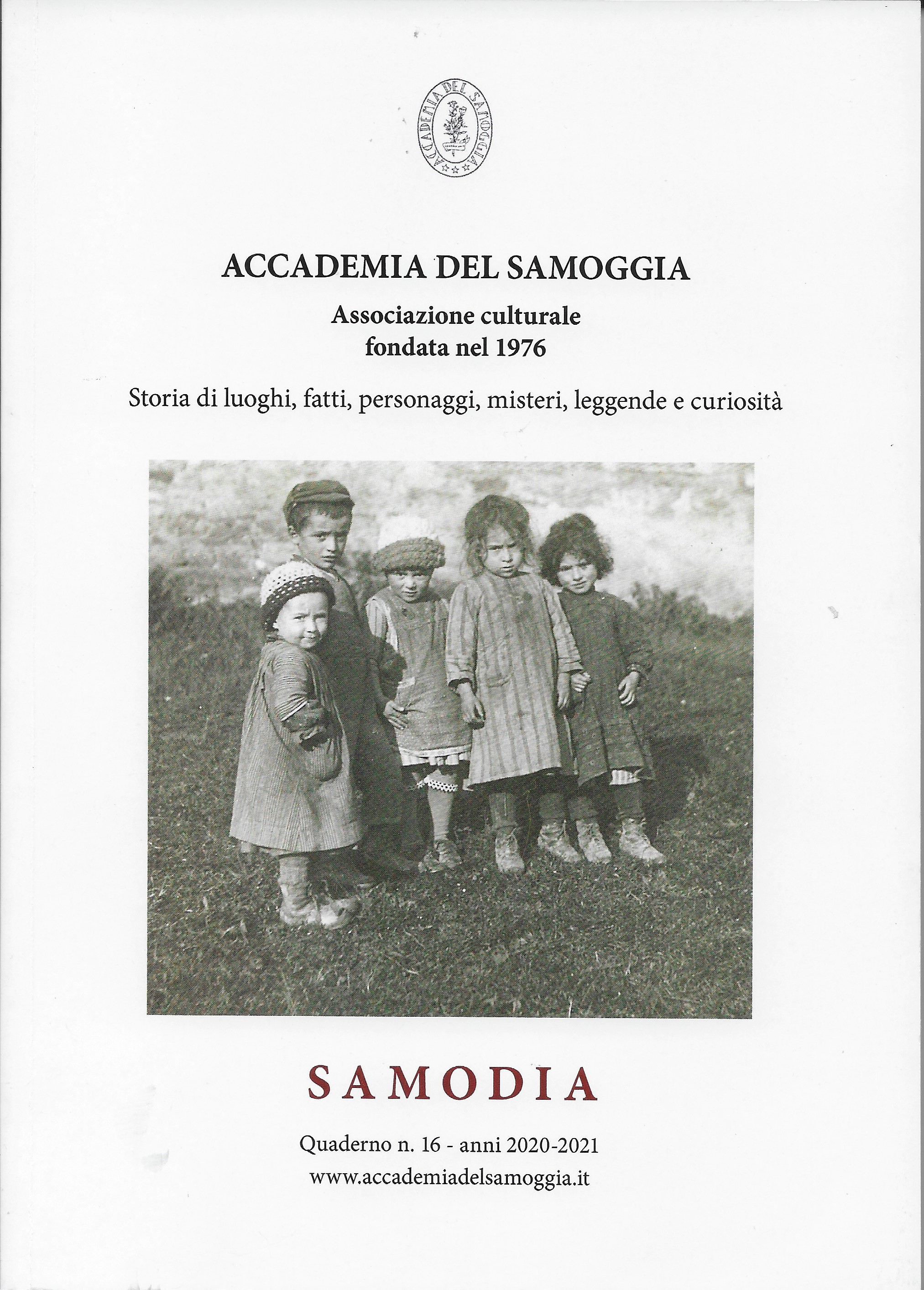 Samodia (Quaderno n 16 anni 2020-2021)
