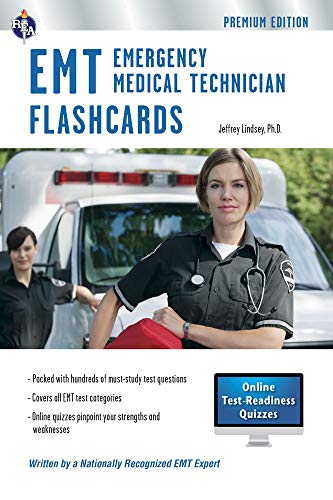 EMT Flashcard Book + Online (EMT Test Preparation) by Jeffrey Lindsey Ph.D., Research & Education Association