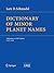 Dictionary of Minor Planet ...