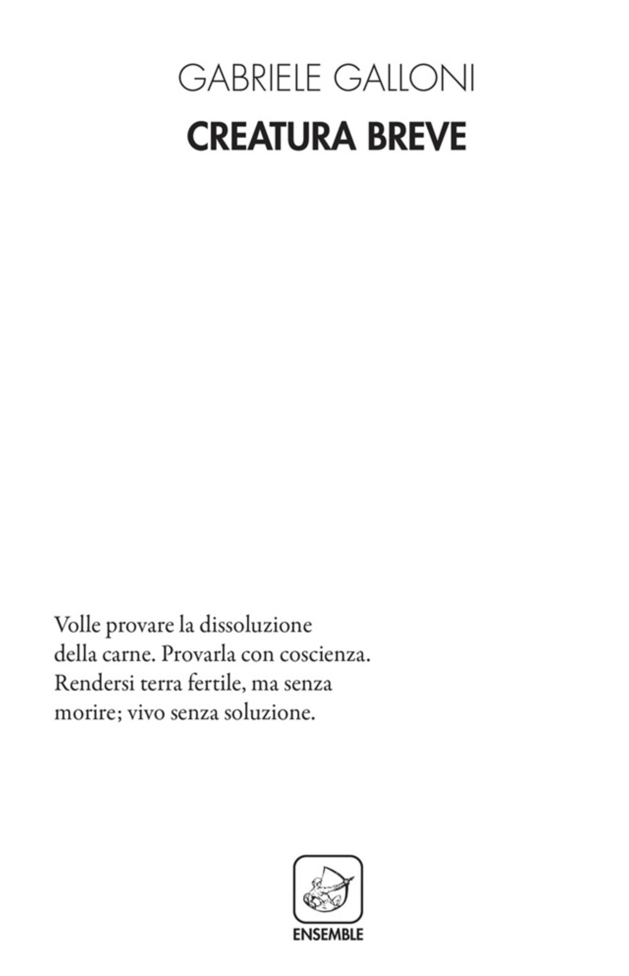 Creatura breve (Paperback)