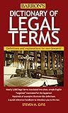 Dictionary of Legal Terms: Definitions and Explanations for Non-Lawyers by Steven H. Gifis, Barrons Educational Series