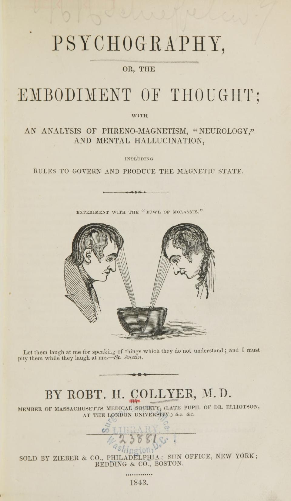 Psychography, or the Embodiment of Thought: With an Analysis of Phreno-Magnetism, "neurology," and Mental Hallucination, Including Rules to Govern and Produce the Magnetic State (Unknown Binding)