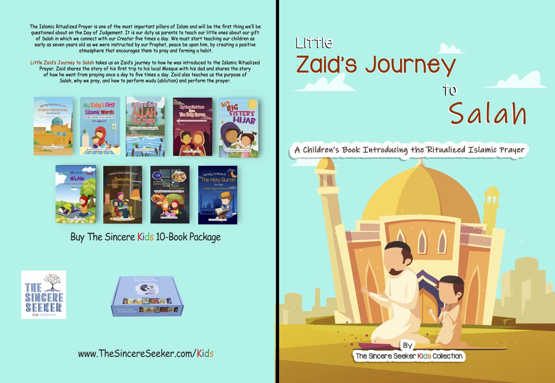 Salah for Kids/ Namaz for Kids; Little Zaid's Journey to Salah Prayer: An Islamic Children's Book Introducing the Ritualized Islamic Namaz Prayer to teach ... Kids | Fun & Educational Islamic Series) (Kindle Edition)