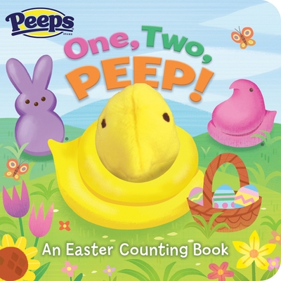 One, Two, PEEP! Peeps Finger Puppet Board Book Easter Basket Gifts or Stuffer Ages 0-3 (Board Book)