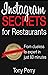 Instagram Secrets for Restaurants by Tony Perry