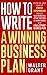 How to Write a Winning Busi...