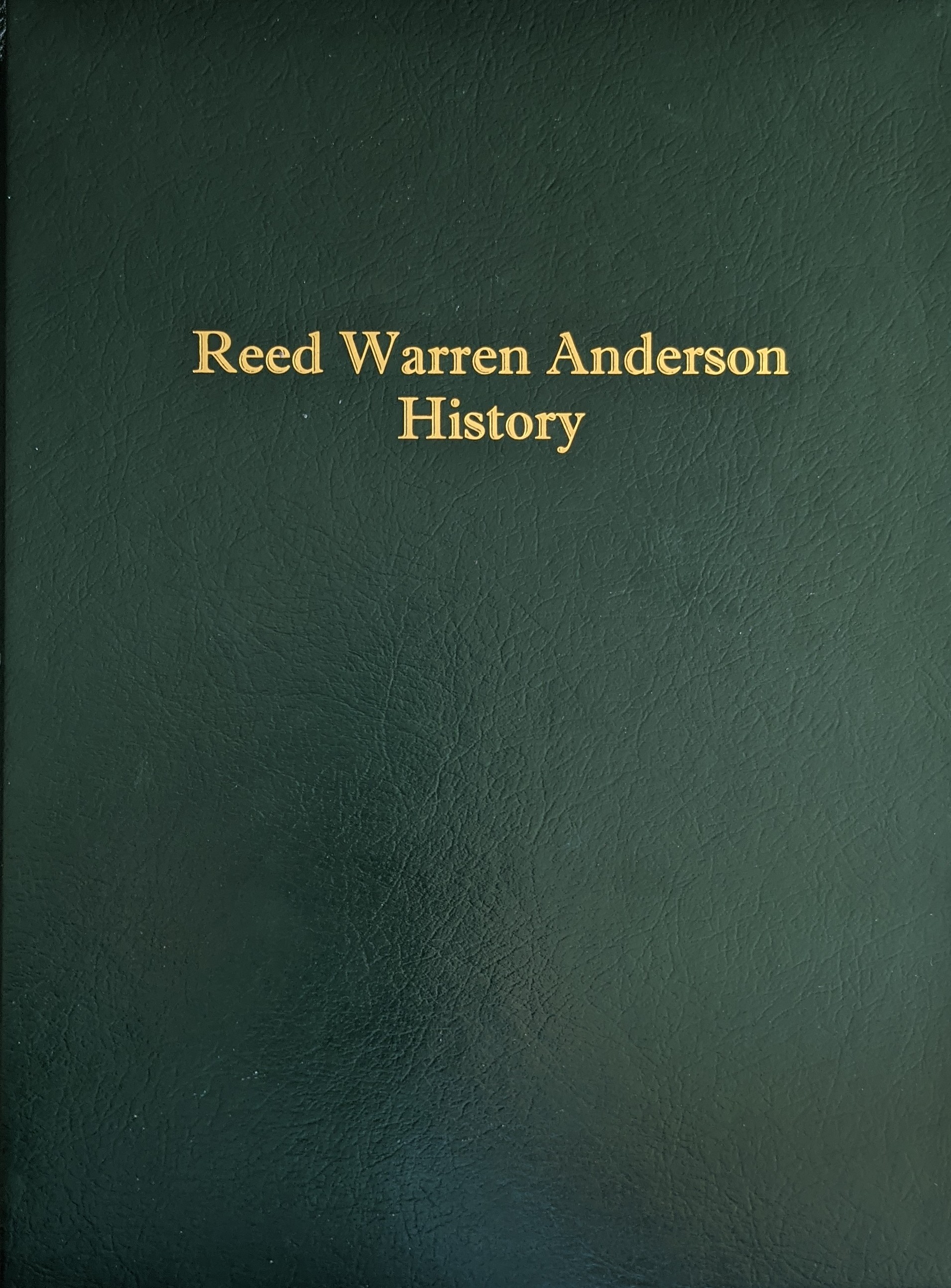 Reed Warren Anderson History