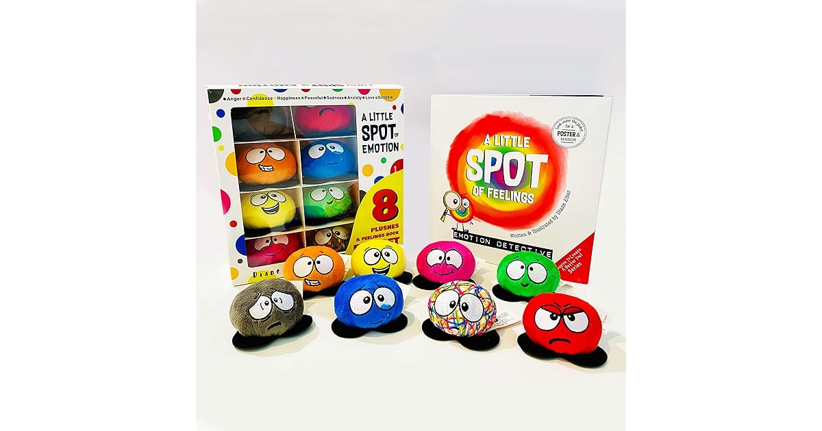 A Little SPOT of Emotion 8 Plush Toys with Feelings Book Box Set by
