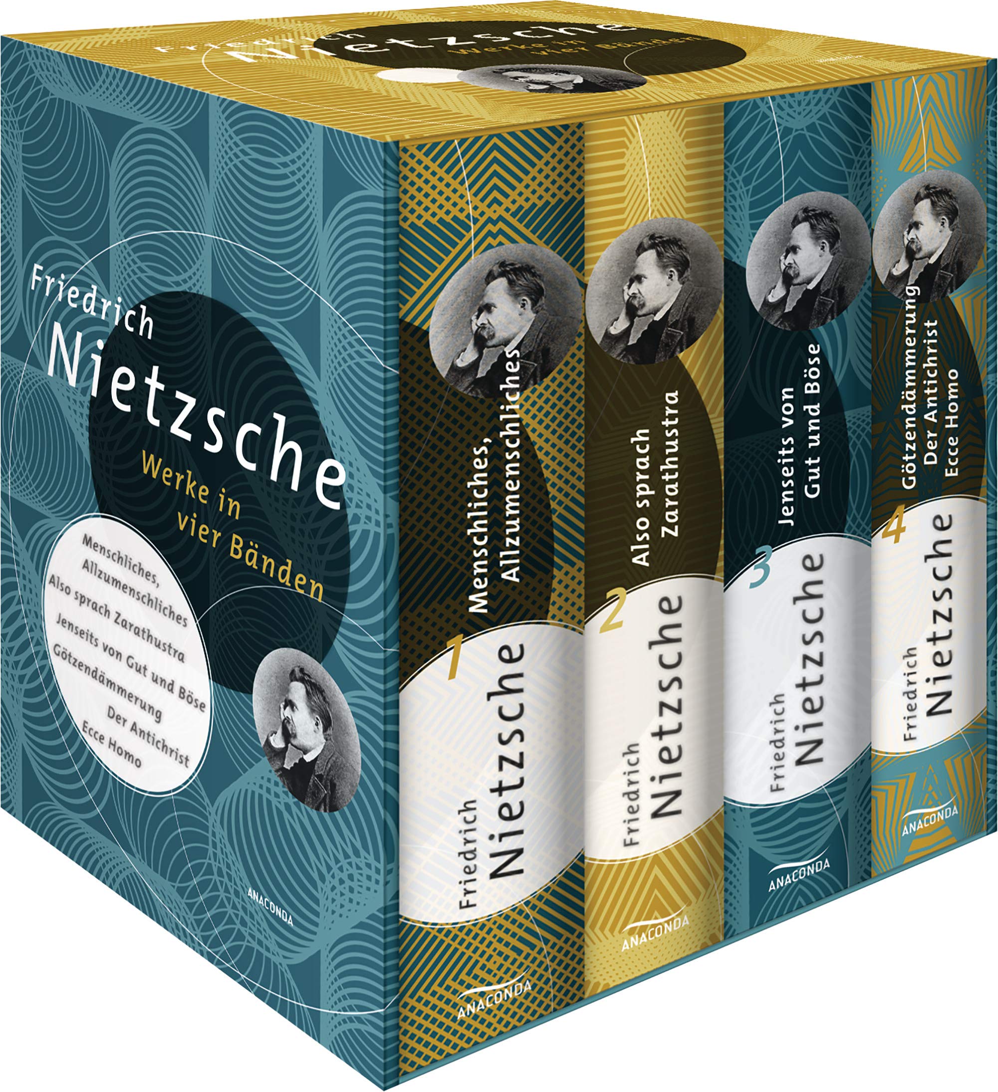 Friedrich Nietzsche - Werke in vier Bänden (Hardcover)