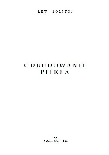 Odbudowanie piekła (Kindle Edition)
