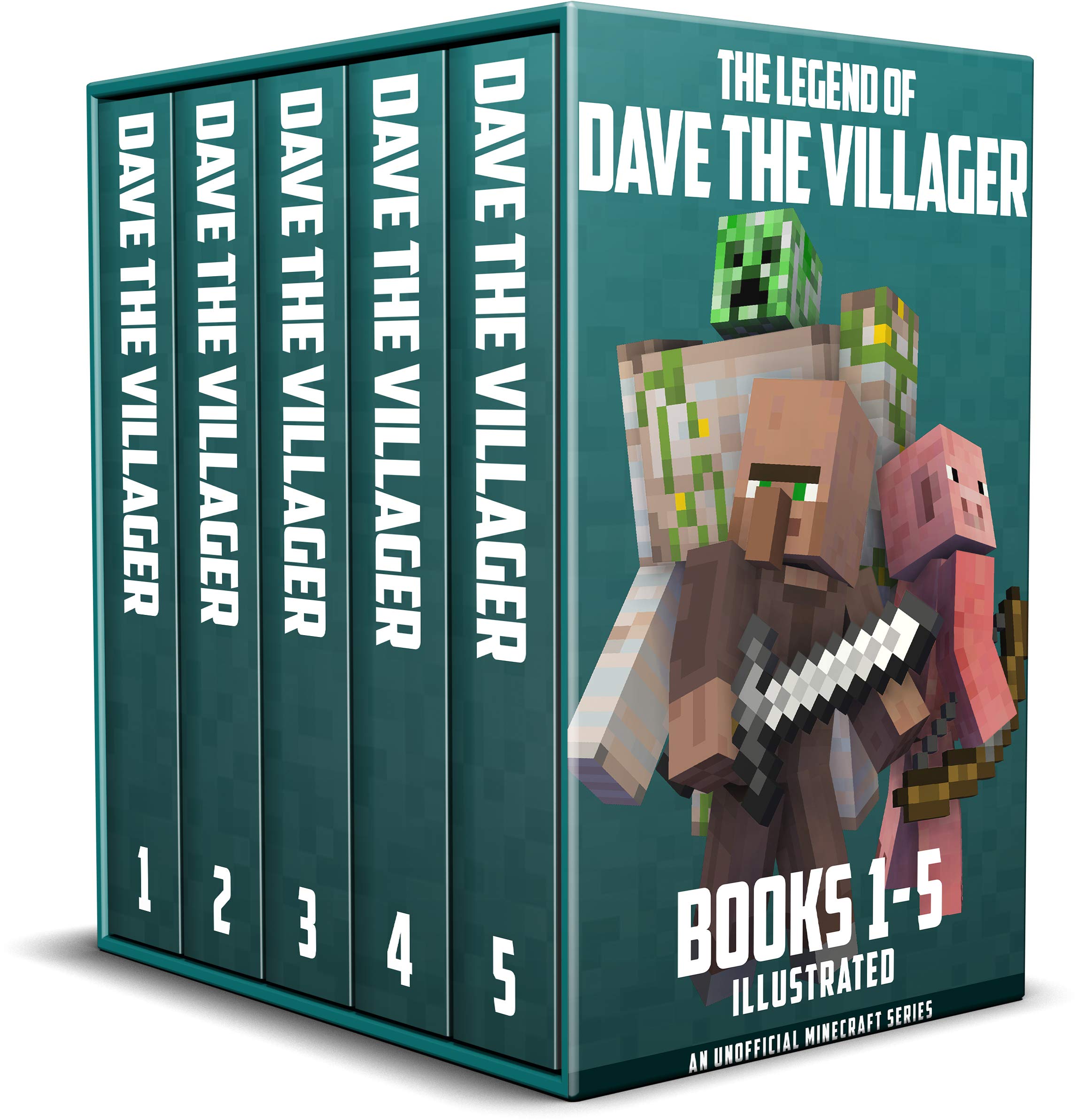 The Legend of Dave the Villager Books 1–5: a collection of unofficial Minecraft books (Dave the Villager Collections Book 1)