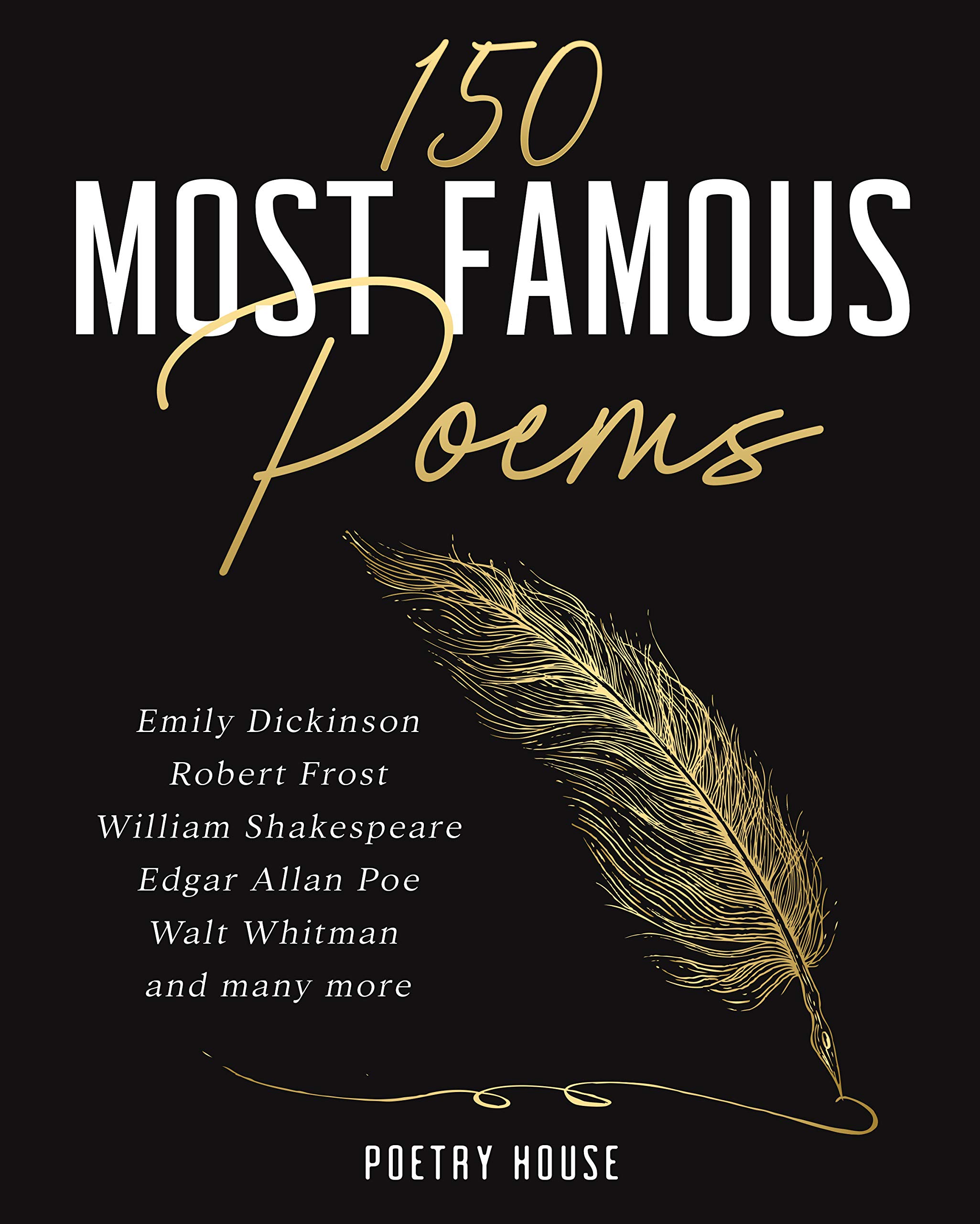 150 Most Famous Poems: Emily Dickinson, Robert Frost, William Shakespeare, Edgar Allan Poe, Walt Whitman and many more (Kindle Edition)