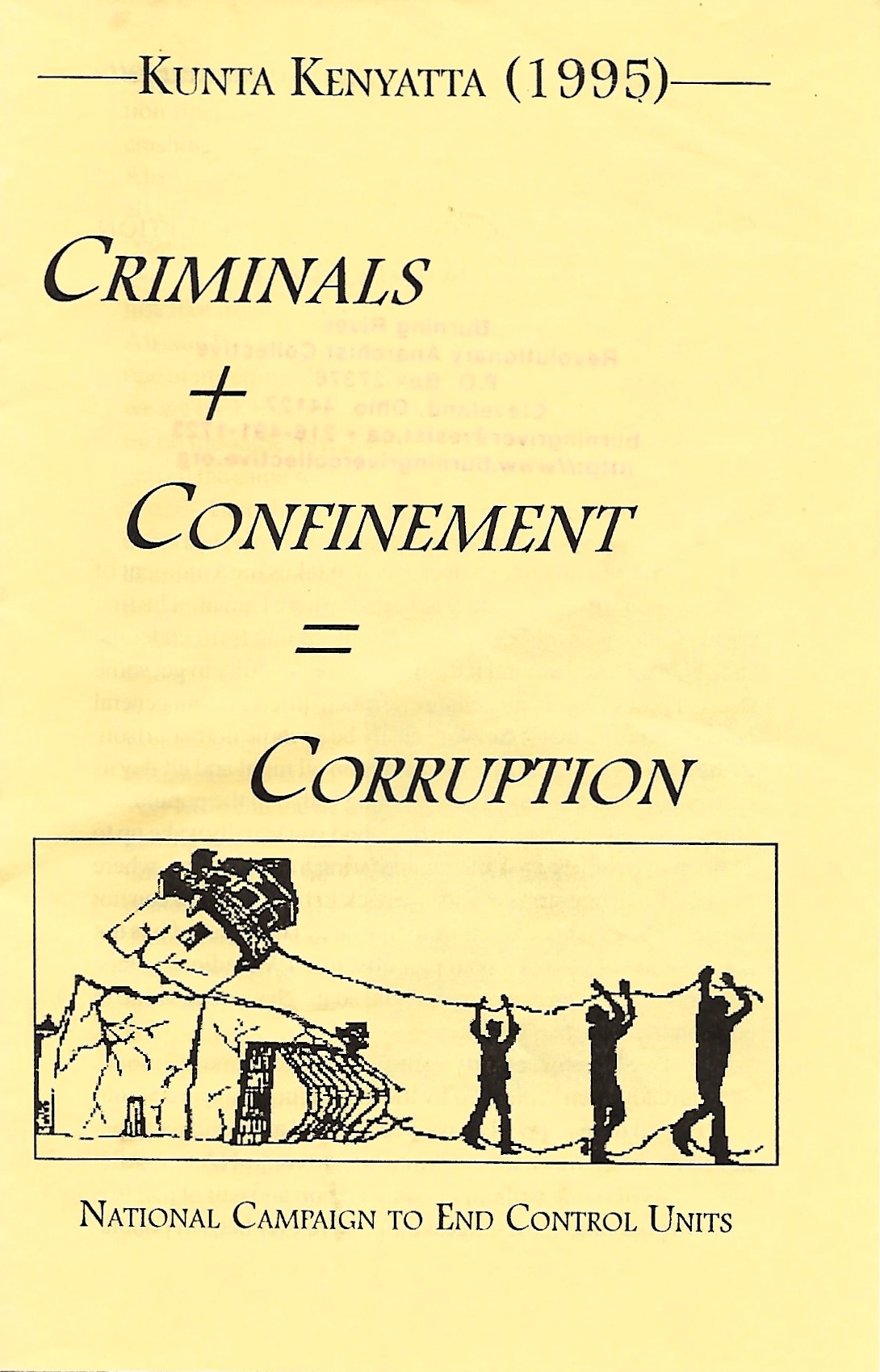 Criminals + Confinement = Corruption (Pamphlet)