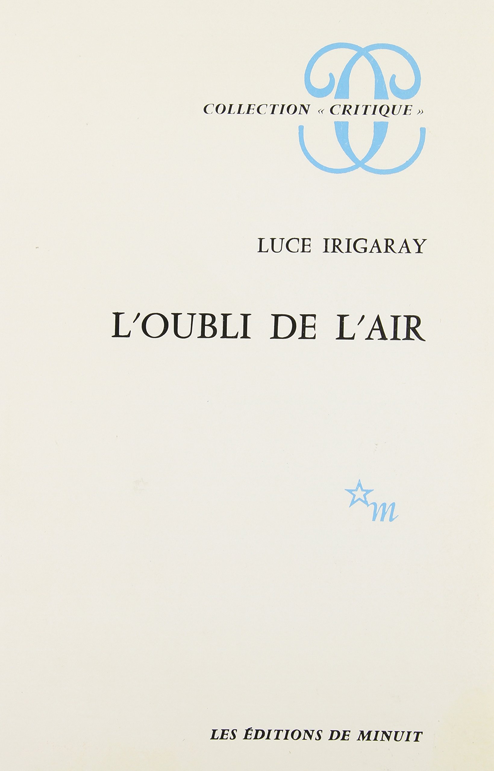 L'oubli de l'air