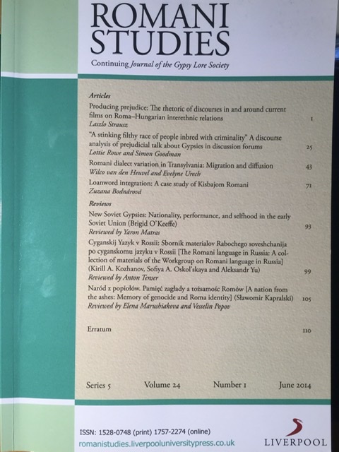Romani Studies - Series 5, Vol 24, #1