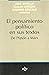El Pensamiento Político en sus Textos. De Platón a Marx