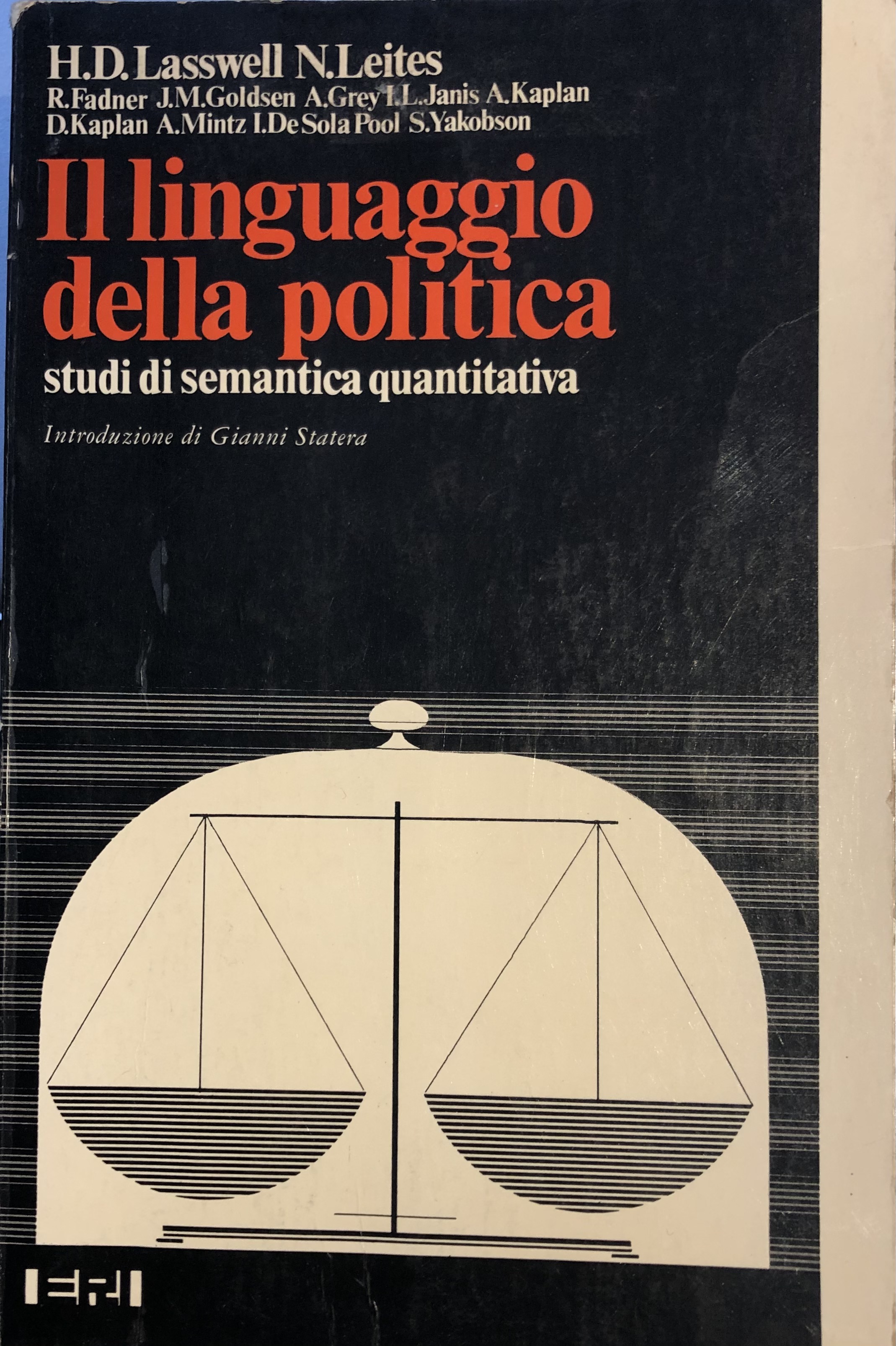 Il linguaggio della politica. Studi di semantica quantitativa
