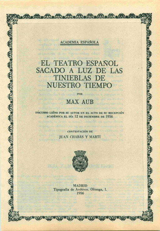 El teatro español sacado a la luz de las tinieblas de nuestro tiempo
