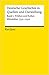 Deutsche Geschichte in Quellen und Darstellung. Frühes und hohes Mittelalter 750-1250. (Deutsche Geschichte in Quellen und Darstellung #1)