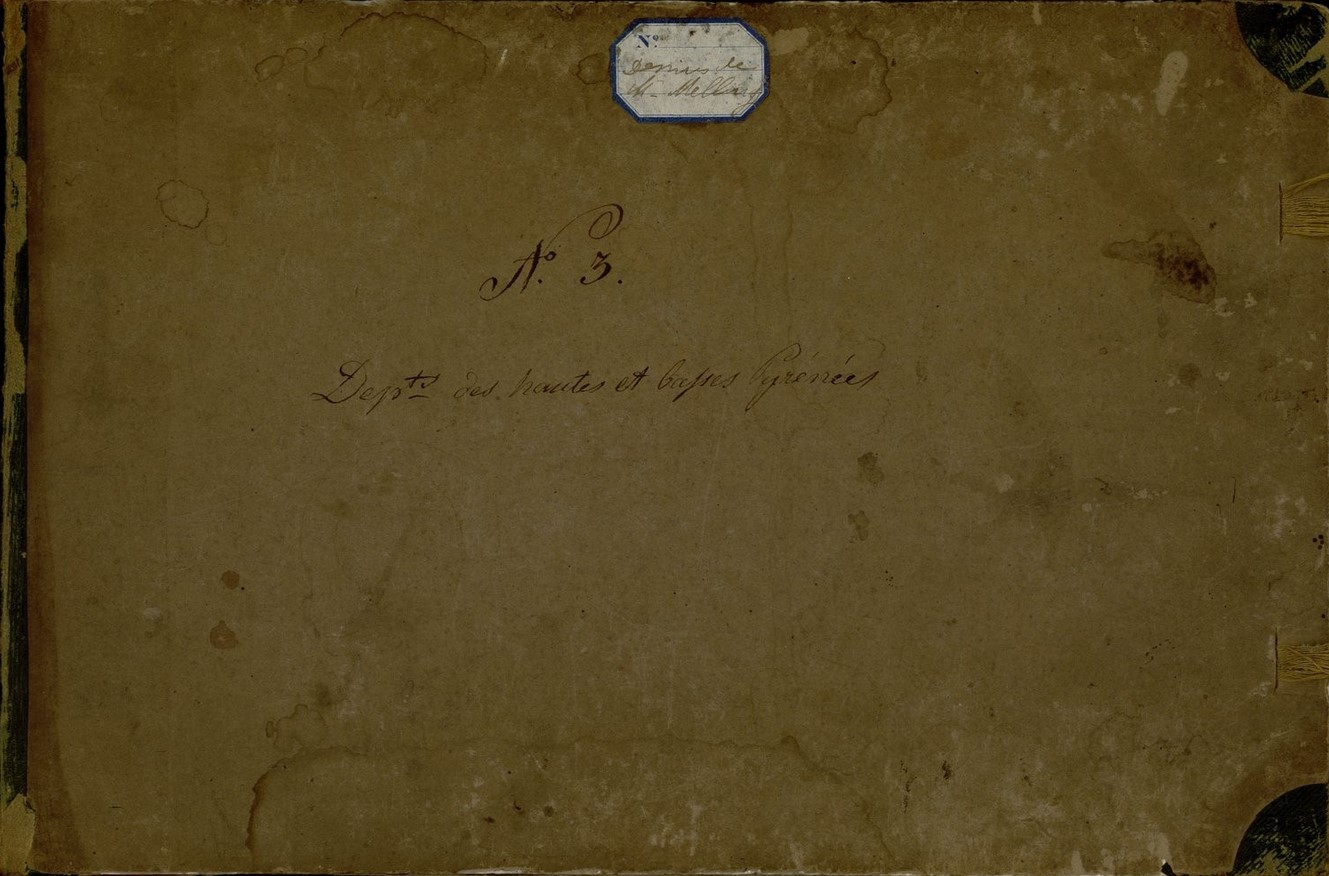 87 dessins à la mine de plomb représentant des paysages, des monuments, des scènes de la vie pyrénéenne réalisés d' après nature par Melling. Tome 1 (Hardcover)