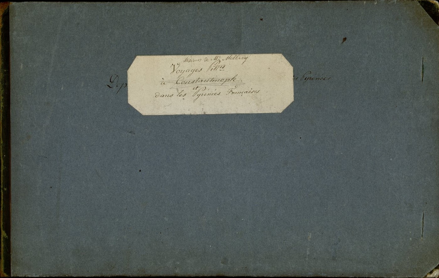 87 dessins à la mine de plomb représentant des paysages, des monuments, des scènes de la vie pyrénéenne réalisés d' après nature par Melling. Tome 2 (Hardcover)