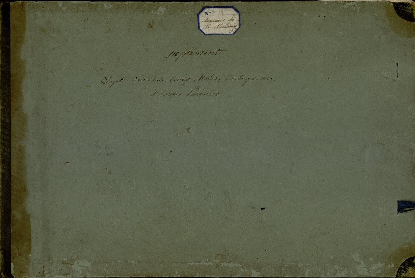 87 dessins à la mine de plomb représentant des paysages, des monuments, des scènes de la vie pyrénéenne réalisés d' après nature par Melling. Tome 3 (Hardcover)