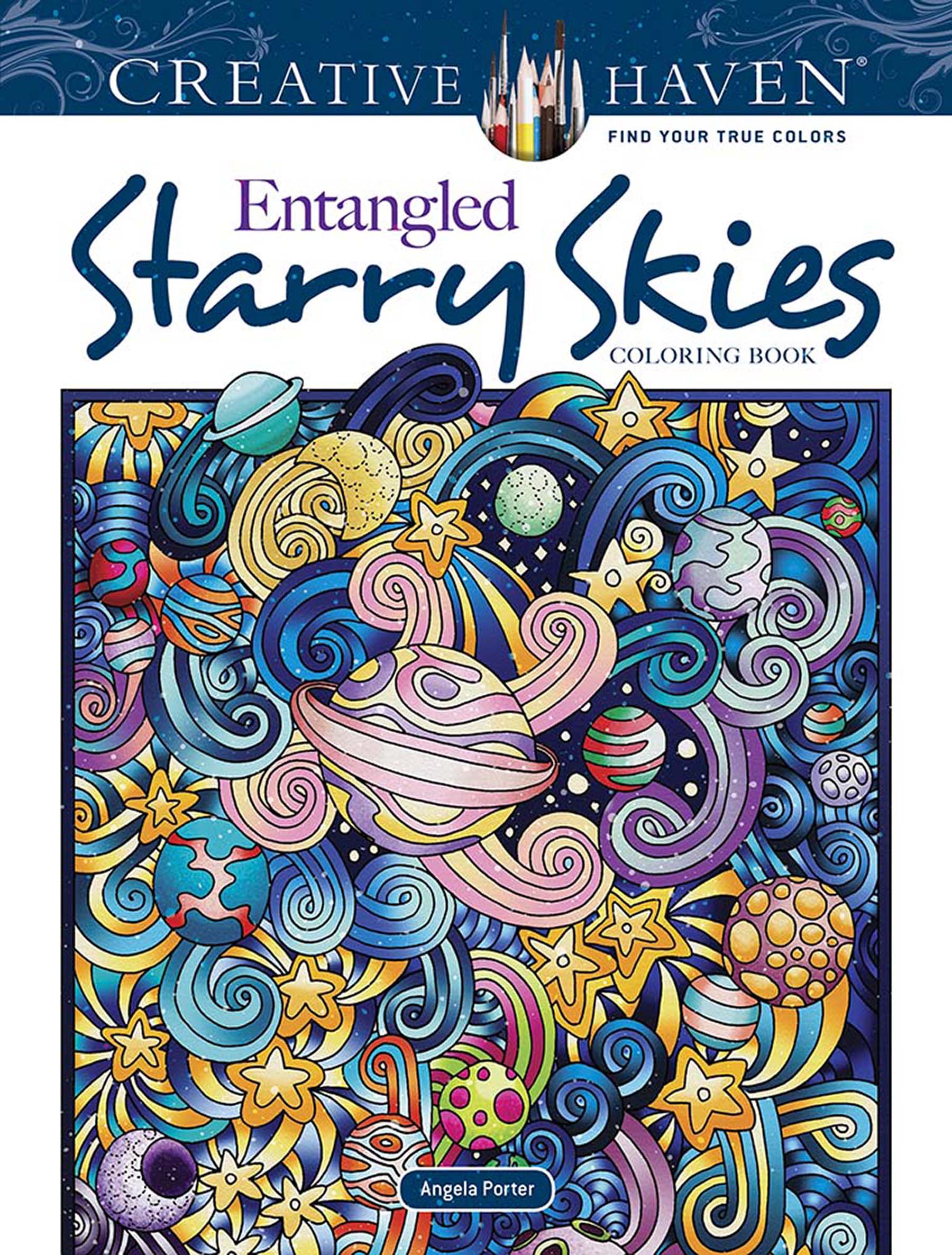 Creative Haven Entangled Starry Skies Coloring Book (Adult Coloring Books: Nature)