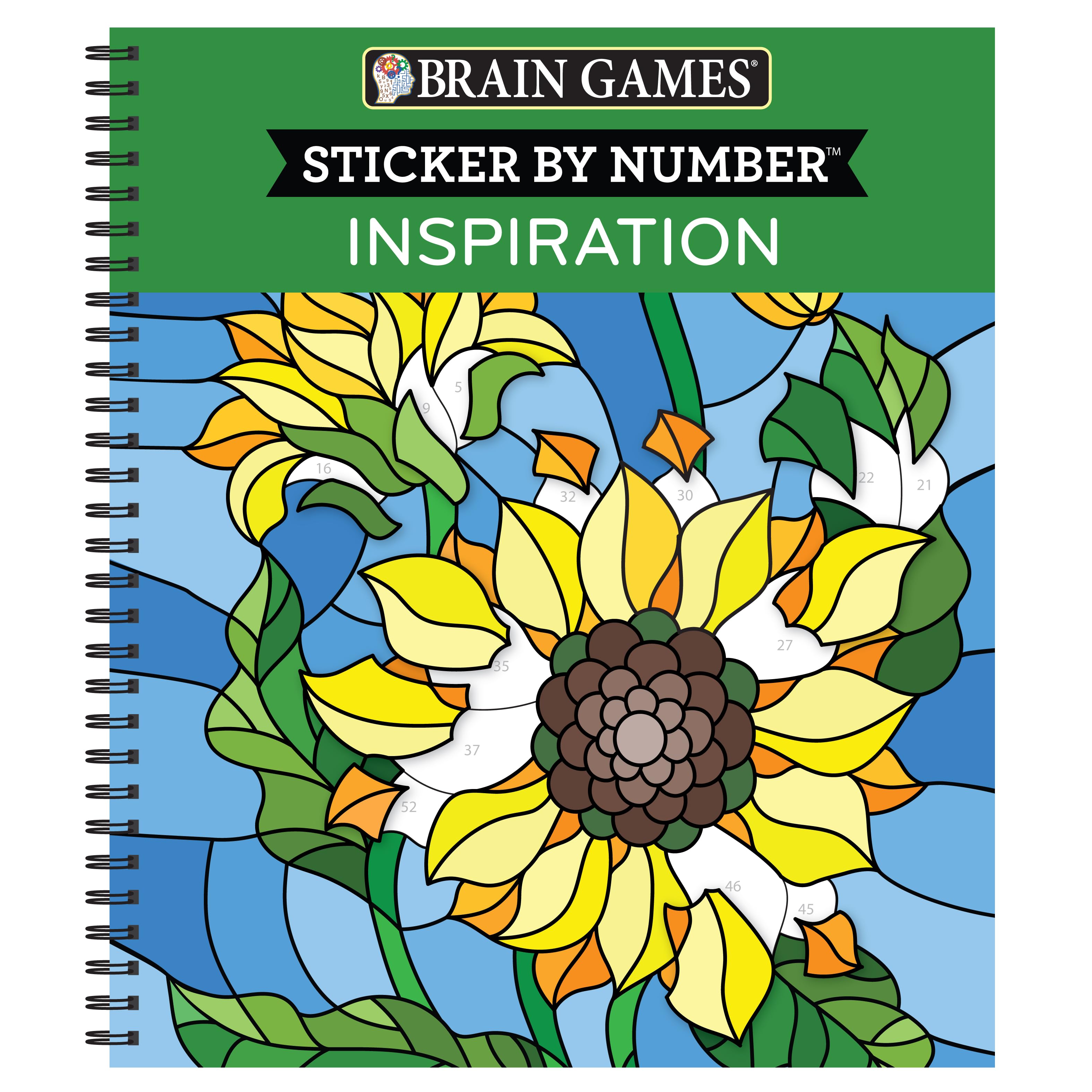 Brain Games - Sticker by Number: Inspiration by Publications International