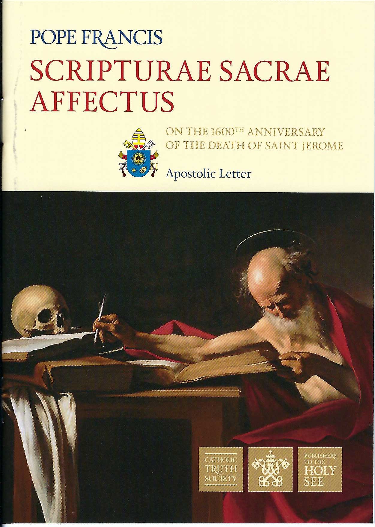 Scripture Sacrae Affectus: Apostolic Letter on the 1600th Anniversary of the Death of Saint Jerome (Paperback)