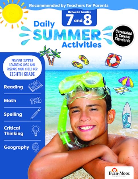 Evan-Moor Daily Summer Activities, Grade 7-8