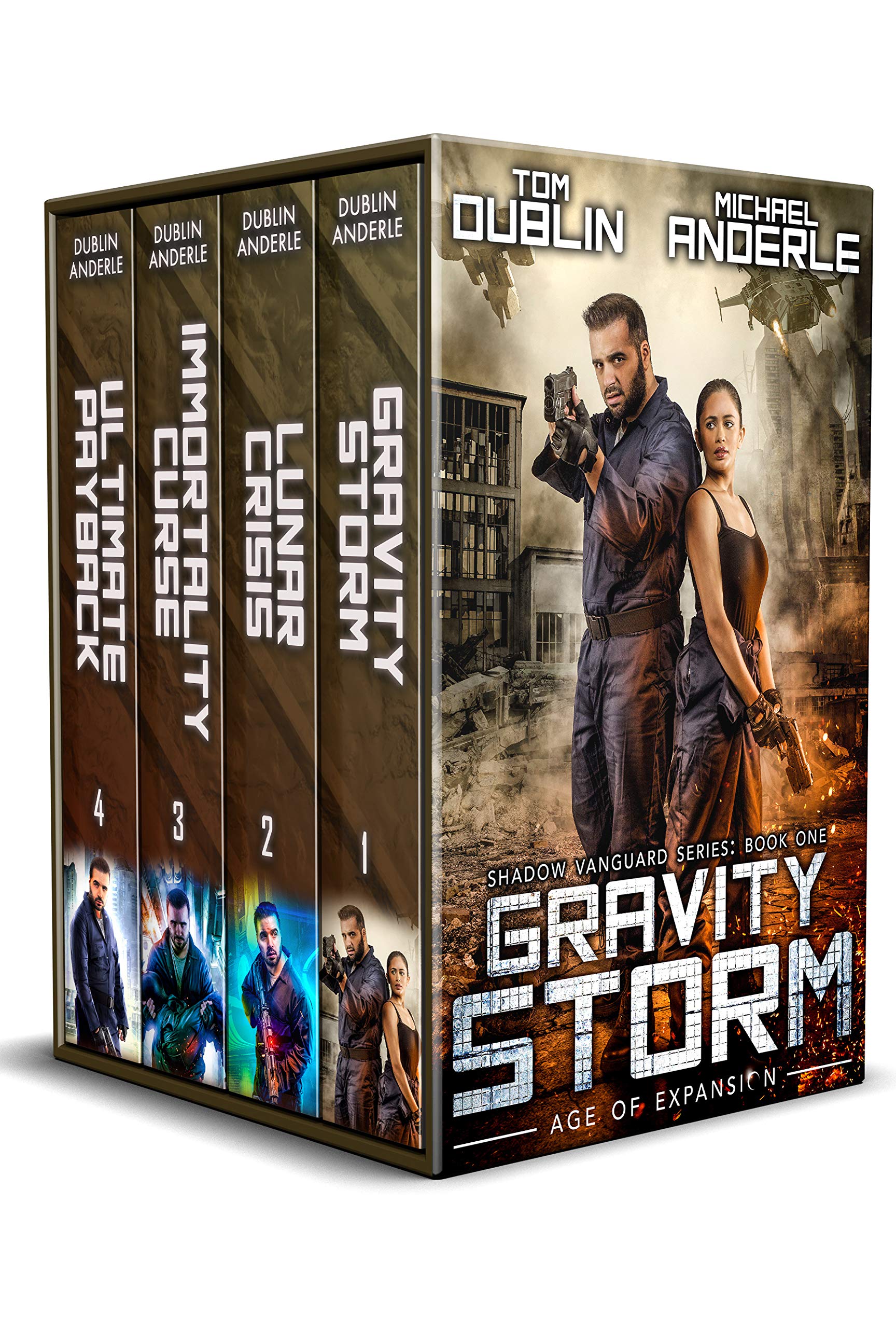 Shadow Vanguard Boxed Set (Books 1-4): Gravity Storm, Lunar Crisis, Immortality Curse, and Ultimate Payback