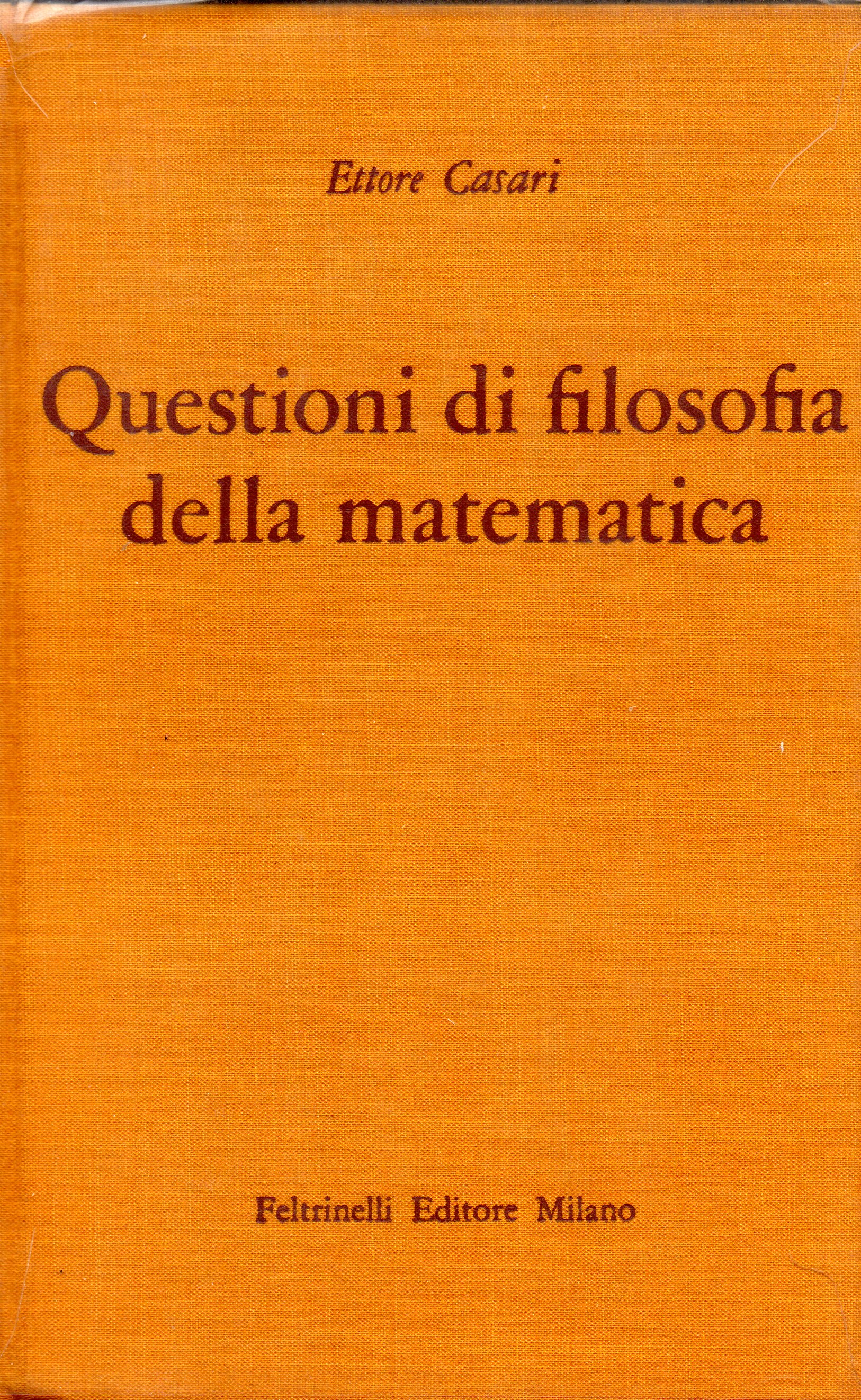 Questioni di filosofia della matematica