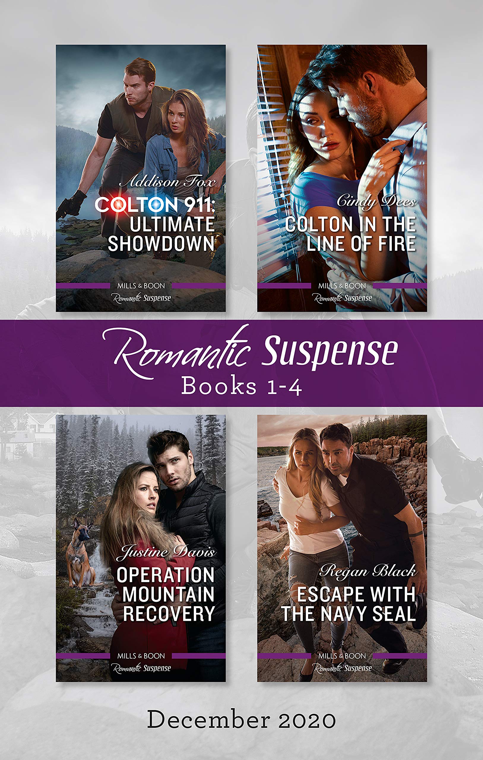 Romantic Suspense Box Set 1-4 Dec 2020: Ultimate Showdown (Colton 911) / Colton in the Line of Fire / Operation Mountain Recovery / Escape with the Navy Seal (Colton 911: Grand Rapids)