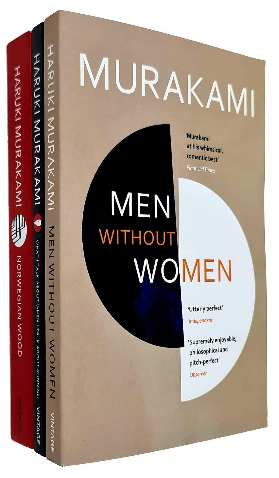 Haruki Murakami Collection 3 Books Set (Men Without Women, What I Talk About When I Talk About Running, Norwegian Wood)