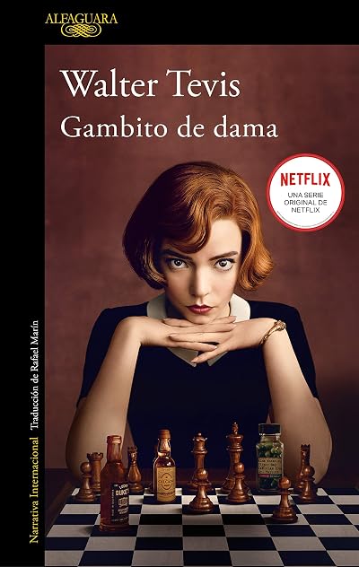 Portada de Gambito de dama, de Walter Tevis