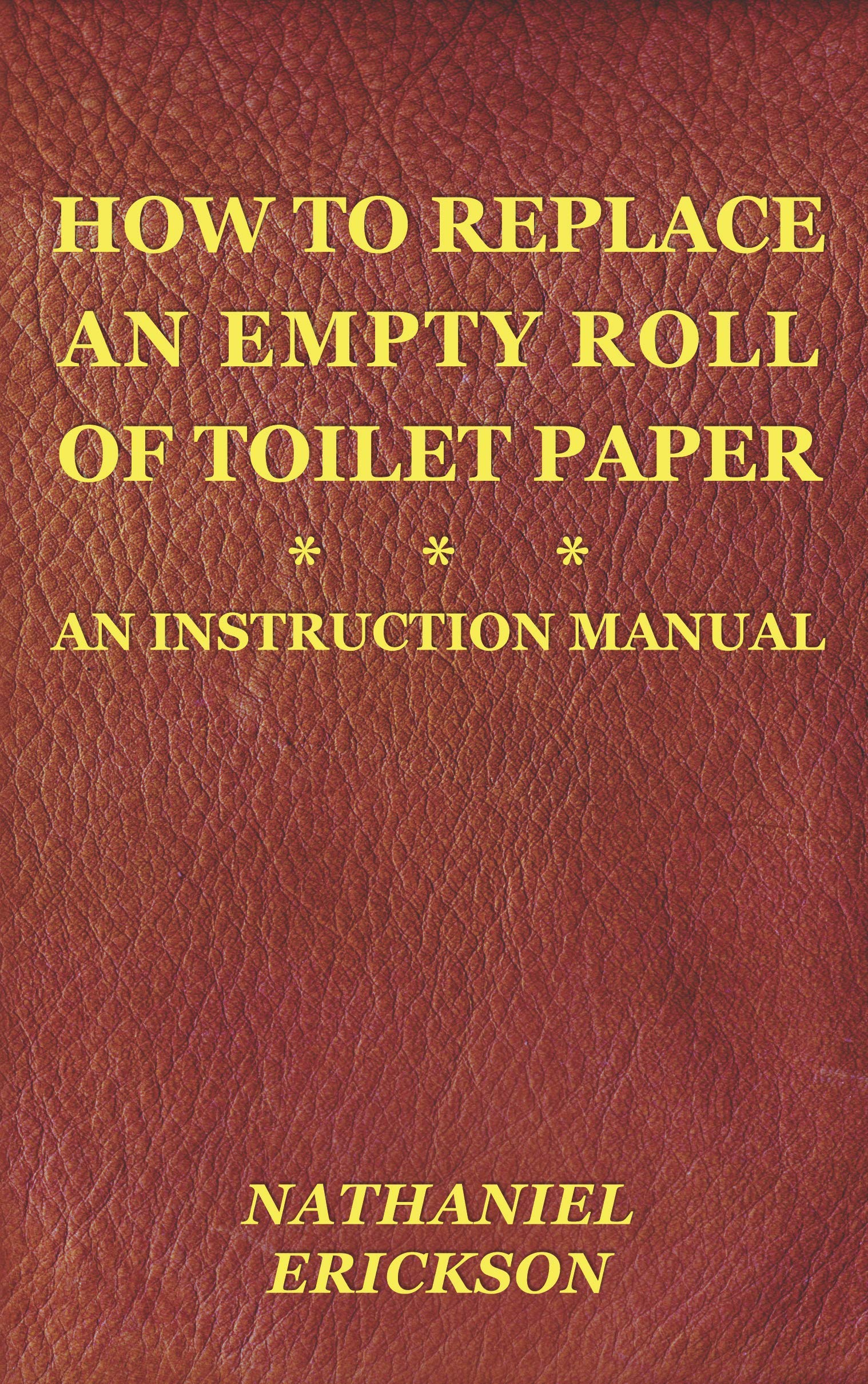 How To Replace An Empty Roll Of Toilet Paper: An Instruction Manual (Kindle Edition)
