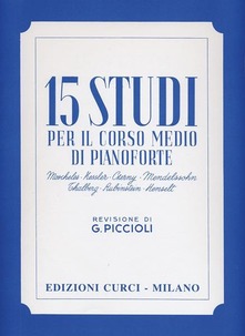 15 studi per il Corso Medio di Pianoforte (Unknown Binding)