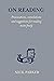 On Reading: Provocations, c...