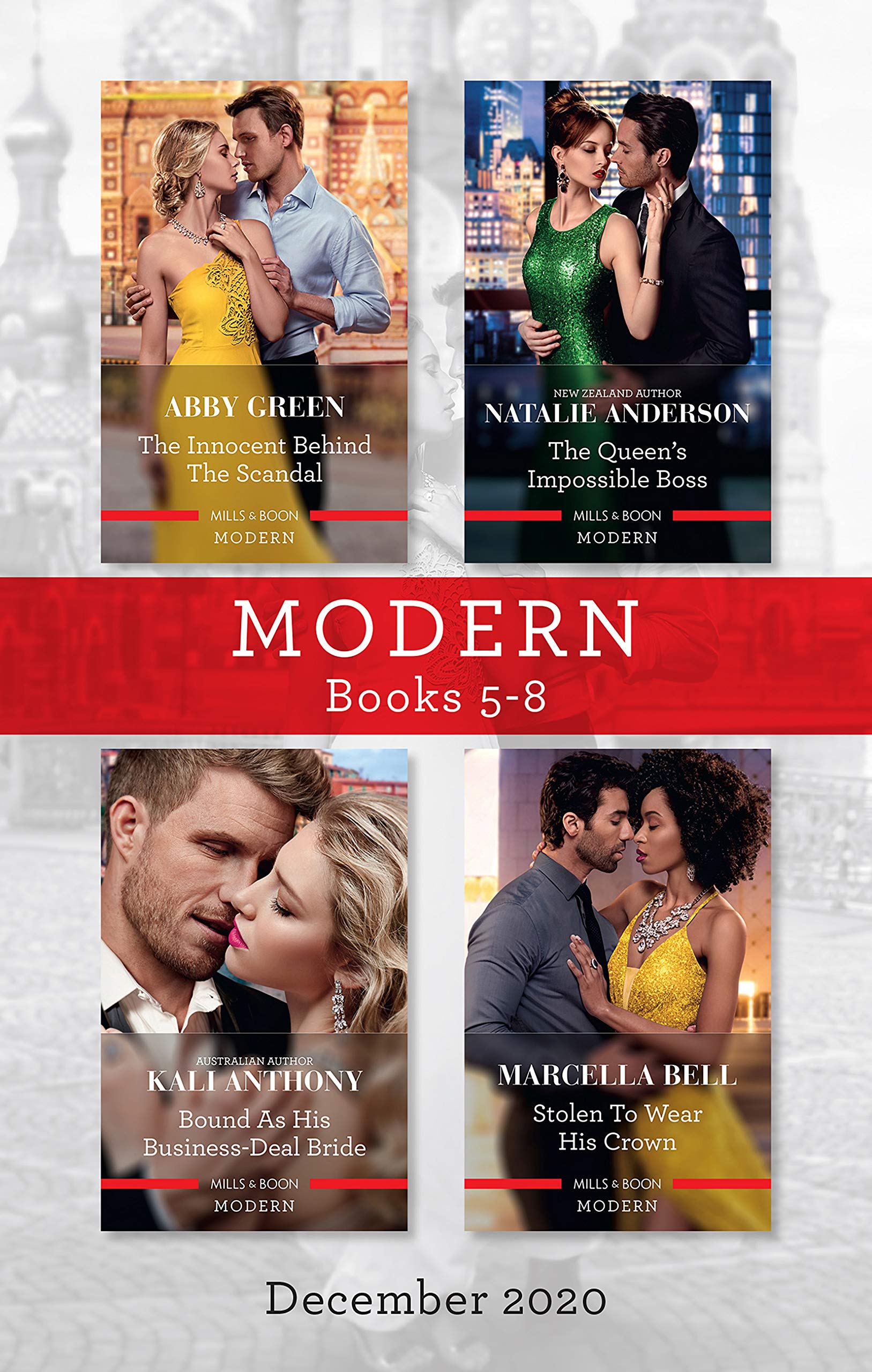 Modern Box Set 5-8 Dec 2020/The Innocent Behind the Scandal/The Queen's Impossible Boss/Bound as His Business-Deal Bride/Stolen to Wear His Crow (The Marchetti Dynasty Book 2)