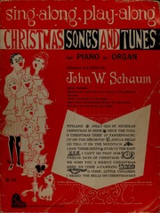 Sing-along, play-along Christmas songs and tunes : for piano or organ (Unknown Binding)