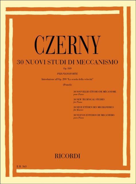 Czerny: 30 Nuovi Studi di Meccanismo per pianoforte, Op. 849 (Unknown Binding)