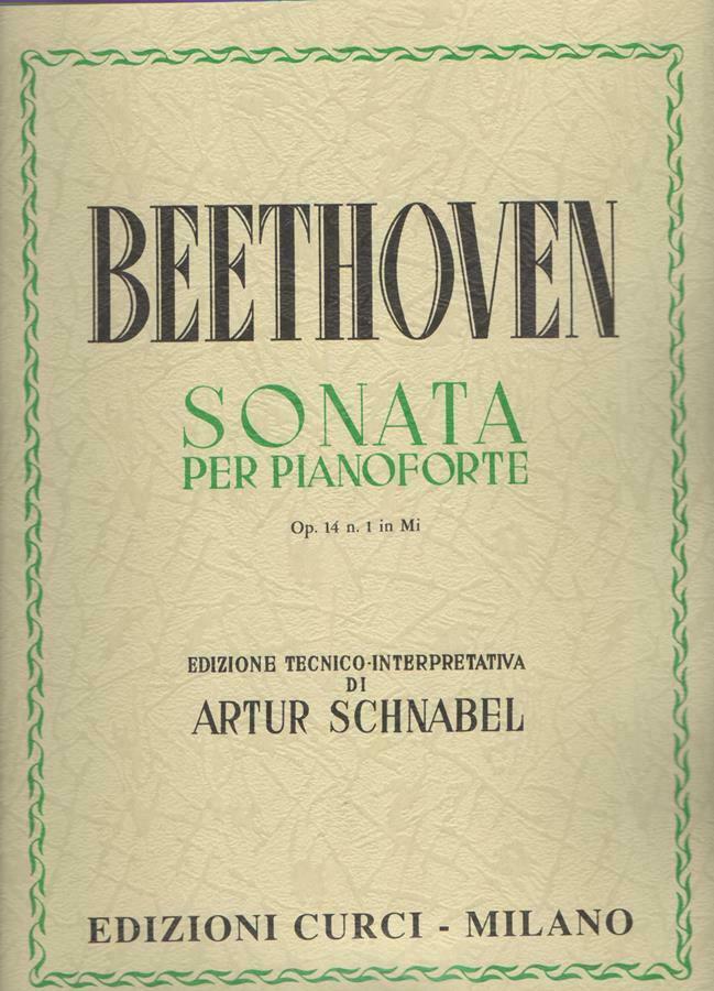 Sonata per Pianoforte Op.14 n 1 in Mi (Unknown Binding)