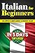 Italian for Beginners by Bruno Thomas