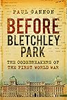 Before Bletchley ...