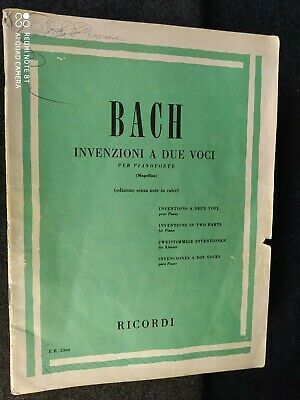 Invenzioni a Due Voci per Pianoforte (Unknown Binding)