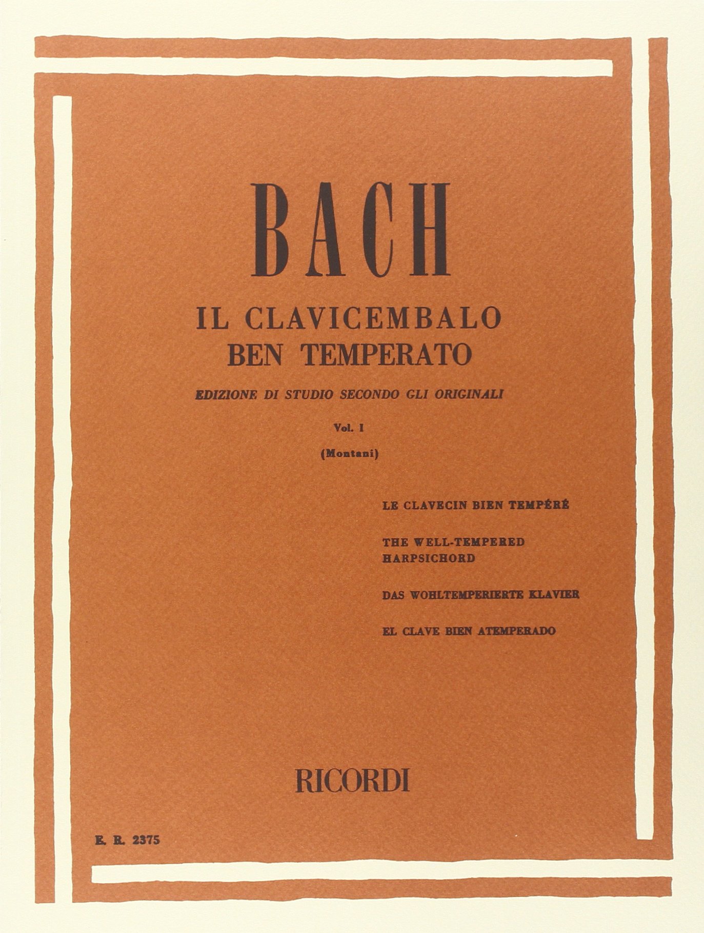Il Clavicembalo ben temperato, Vol. I (Unknown Binding)