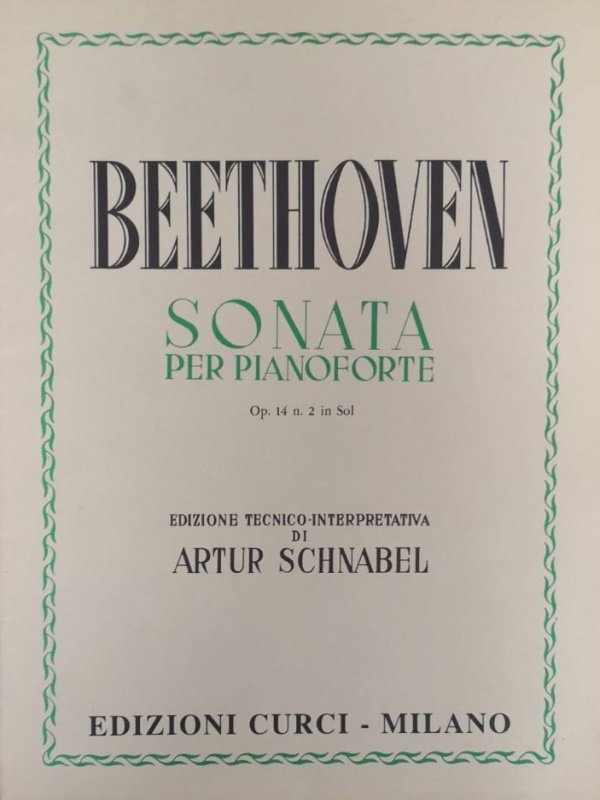 Sonata per Pianoforte Op.14 n 2 in Sol (Unknown Binding)