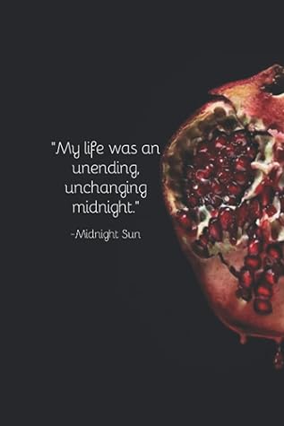 My Life Was An Unending Unchanging Midnight Quote From Twilight Saga Midnight Sun By Stephanie Meyer Blank Lined Journal Daily Diary And Notebook For Adults Teens Or Kids By Not A Book