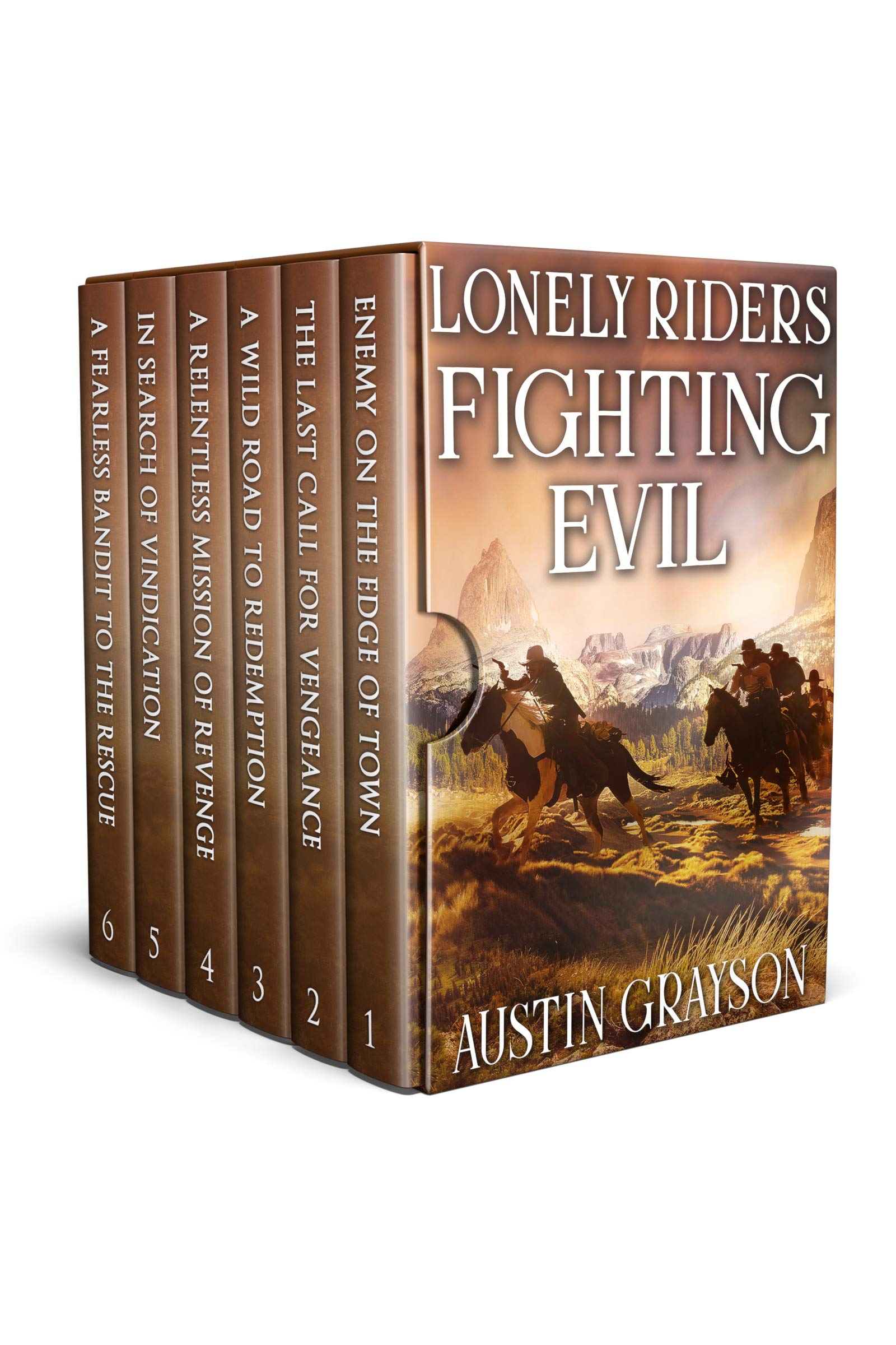 Lonely Riders Fighting Evil: A Historical Western Adventure Collection (Whispers of the Frontier)