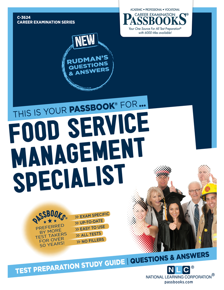 Food Service Management Specialist (C-3624): Passbooks Study Guide (3624) (Career Examination Series)